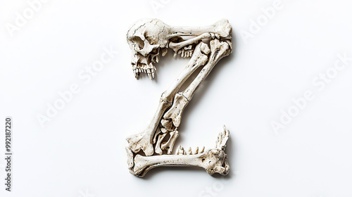 skeleton, bone, font, typography, design, alphabet, letters, spooky, horror, Halloween, eerie, creepy, macabre, gothic, anatomy, skeletal, bones, structure, art, graphic, text, style, decoration, them