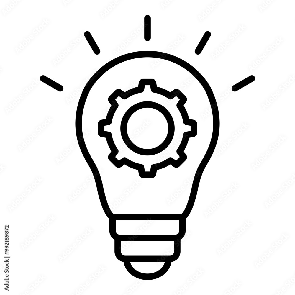 Innovation icon with line style Innovation icon with line style