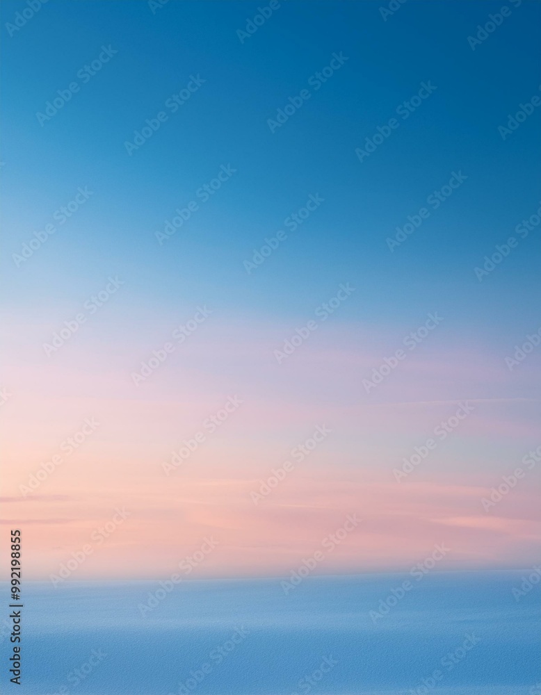 Fototapeta premium Serene Twilight Sky Gradient - Calming Nature Background