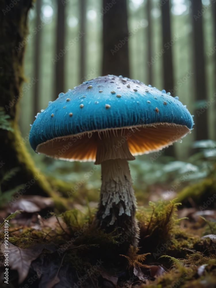 Fototapeta premium fly agaric mushroom in forest