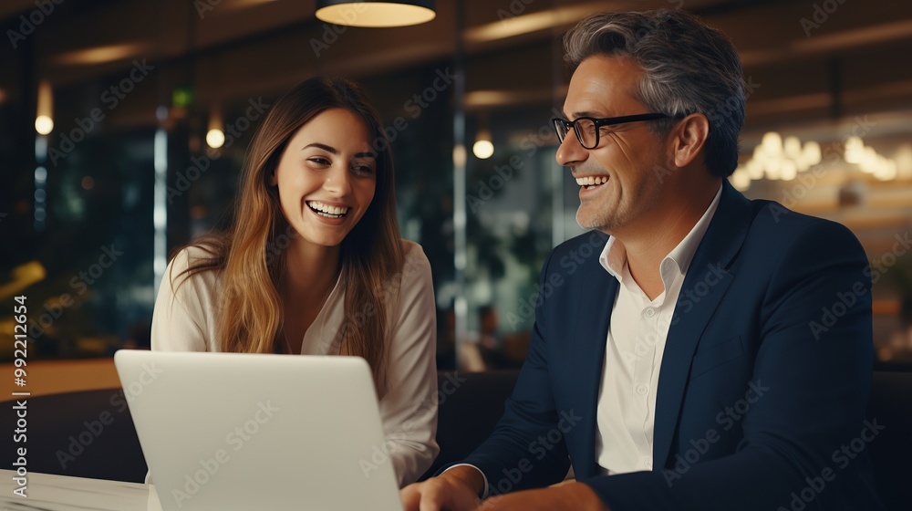 Happy Business Meeting: A Moment of Shared Success Happy Business Meeting: A Moment of Shared Success