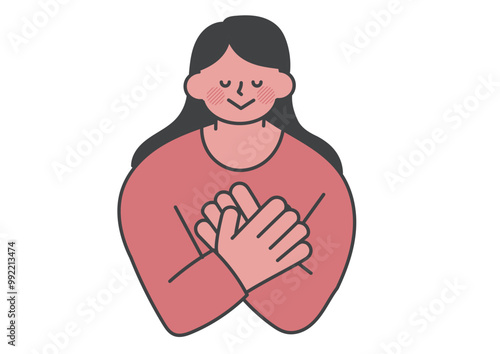 愛情や思いやり、大切さを表すイラスト