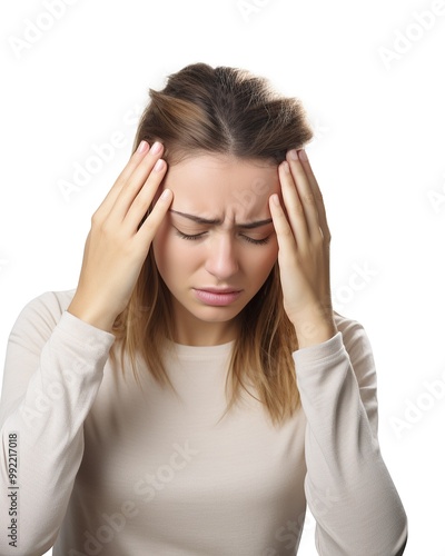 Woman Experiencing Severe Headache