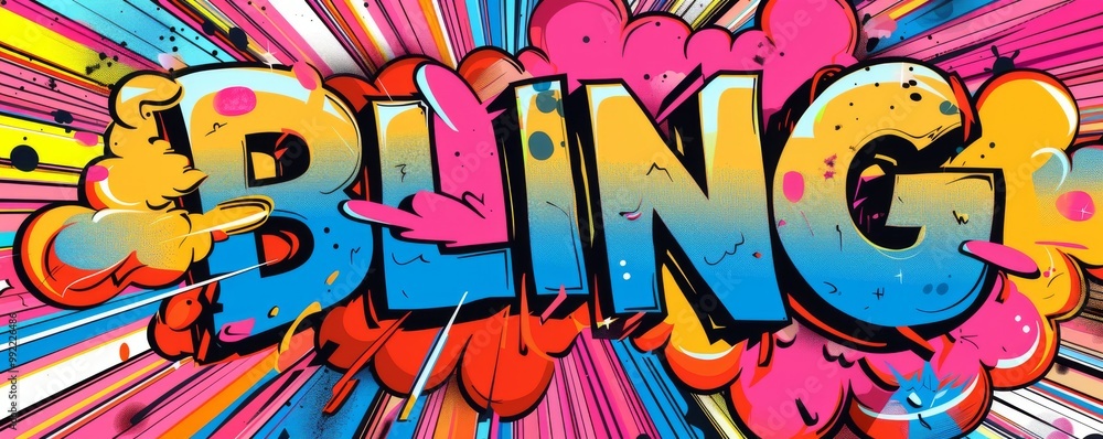 Energetic pop art background with Energetic pop art background with