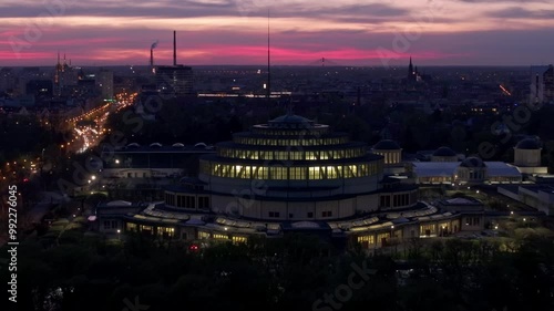 Krajobraz z drona elementów miasta Wrocławia