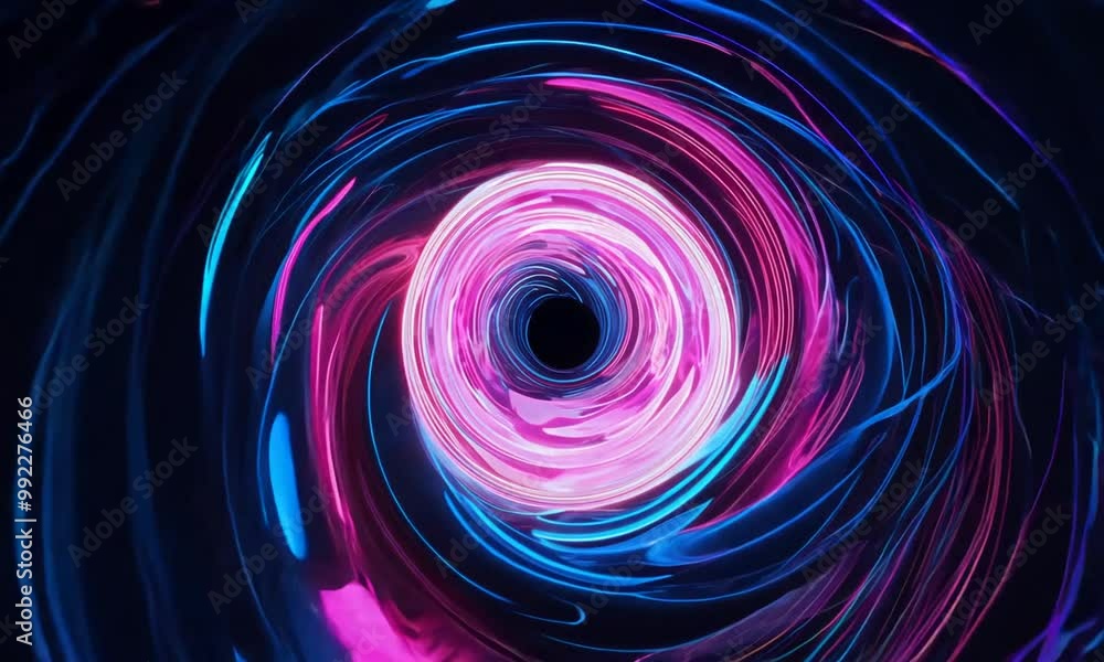 Abstract Swirling Neon Lights Abstract Swirling Neon Lights