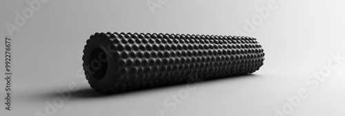 A realistic graphic of a foam roller, emphasizing its texture and shape for recovery and muscle relief photo