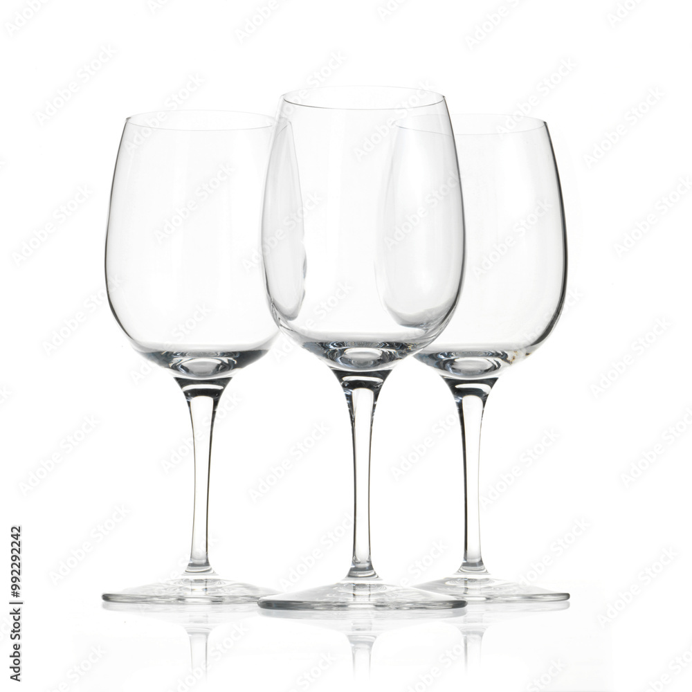 crystal cup, glass in photo studio with white background crystal cup, glass in photo studio with white background