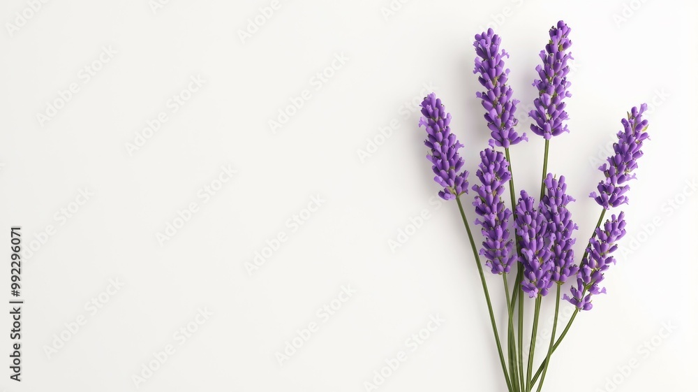 A bunch of purple lavender flowers are arranged in a vase A bunch of purple lavender flowers are arranged in a vase