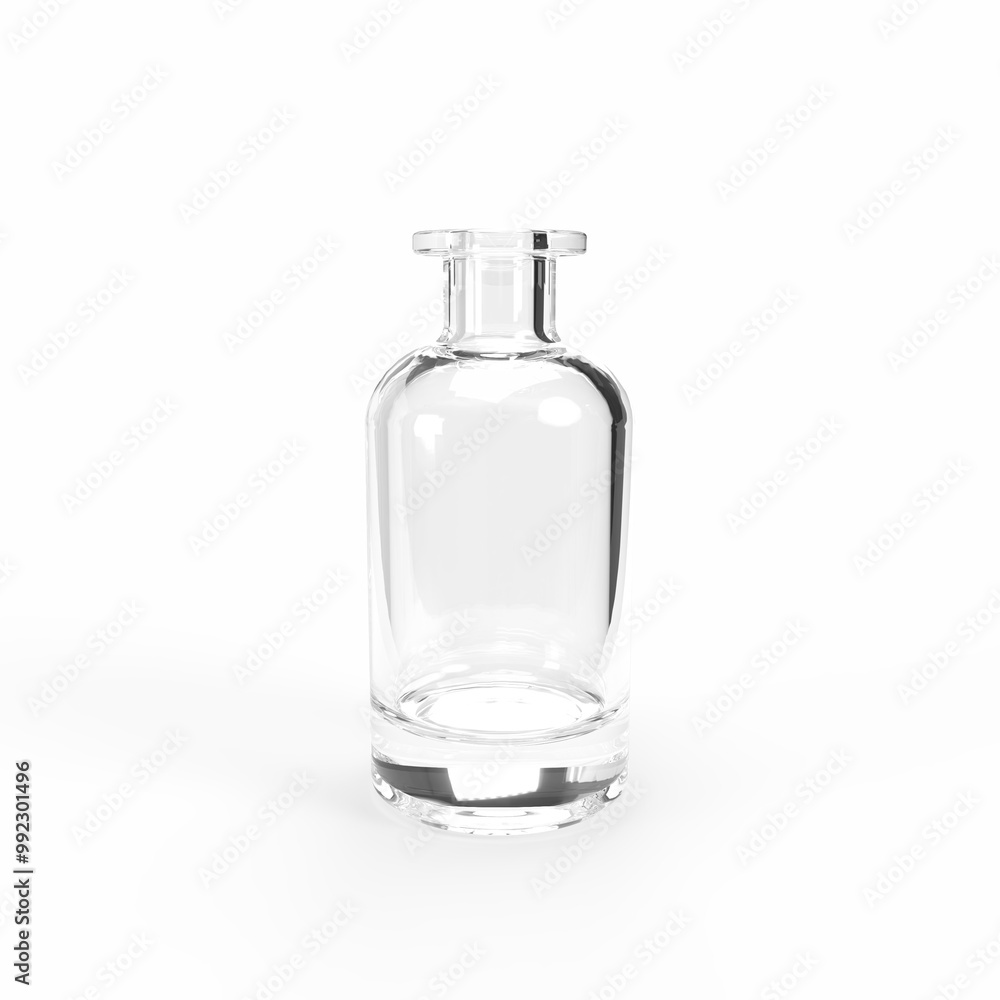 empty bottle isolated on white. 3D Rendering empty bottle isolated on white. 3D Rendering