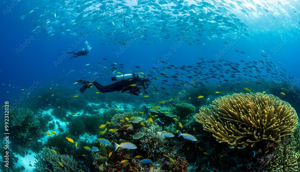 Fototapeta premium School of Fish Underwater