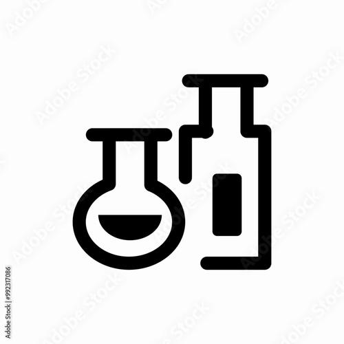 chemistry lab icon sign vector