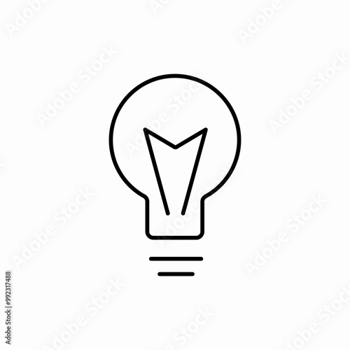 lamp light icon sign vector
