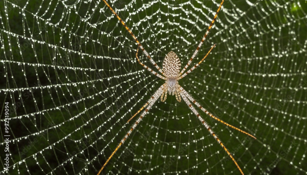 Obraz premium Golden Spider Web