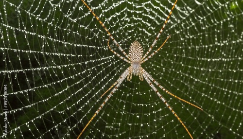 Golden Spider Web photo