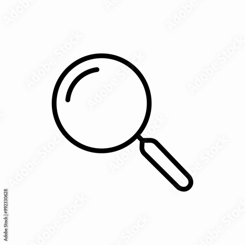 magnifer search icon sign vector