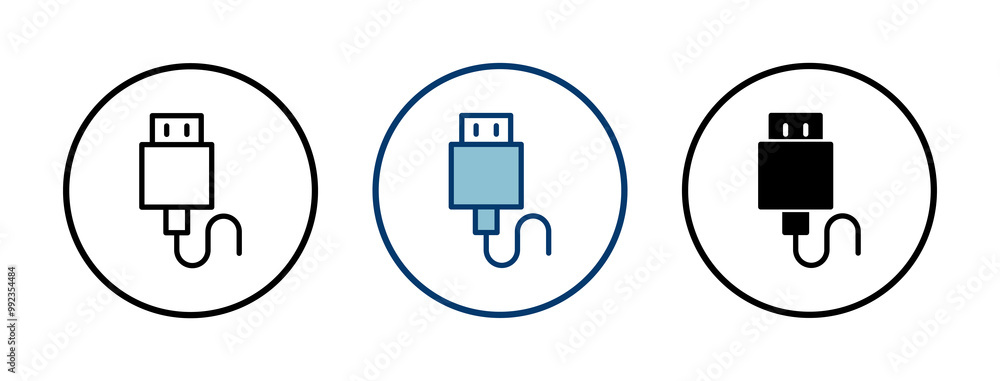 Usb icon vector isolated on white background. Flash disk icon vector Usb icon vector isolated on white background. Flash disk icon vector