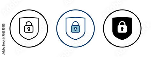 Security icon vector isolated on white background. protection icon. privacy. vpn