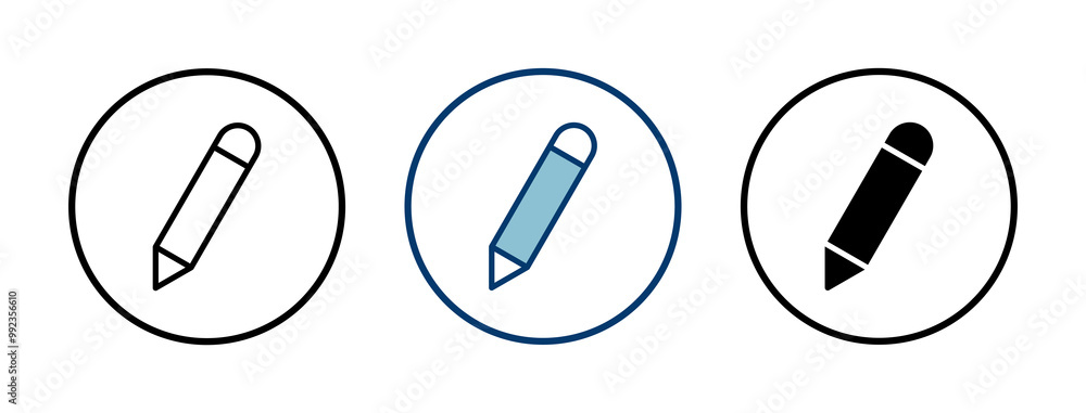 Pencil icon vector isolated on white background. Pencil vector icon Pencil icon vector isolated on white background. Pencil vector icon
