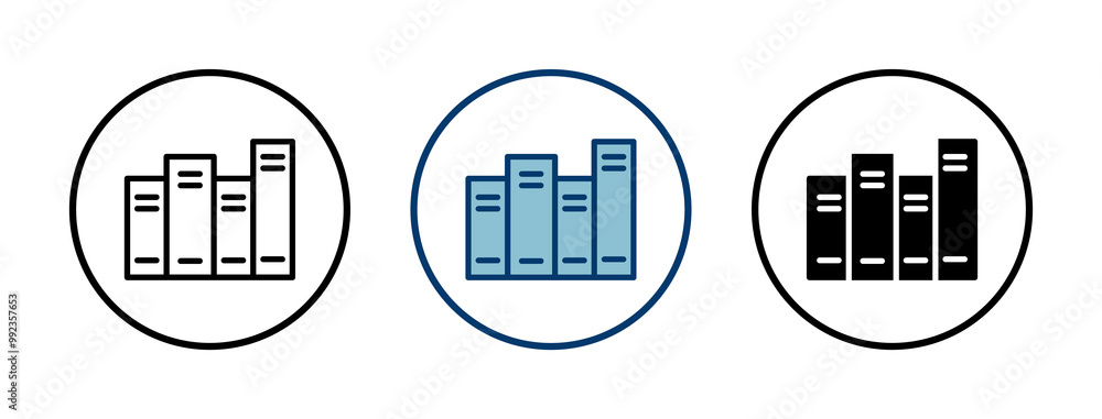 Library icon vector isolated on white background. Book icon vector Library icon vector isolated on white background. Book icon vector