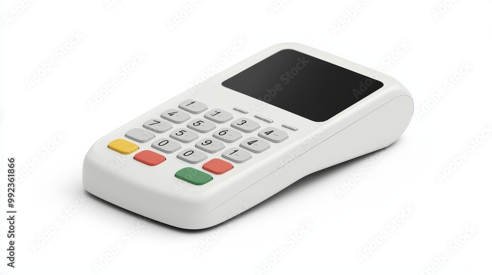 Modern White POS Terminal for Secure Digital Transactions in Retail and Business Environments Modern White POS Terminal for Secure Digital Transactions in Retail and Business Environments