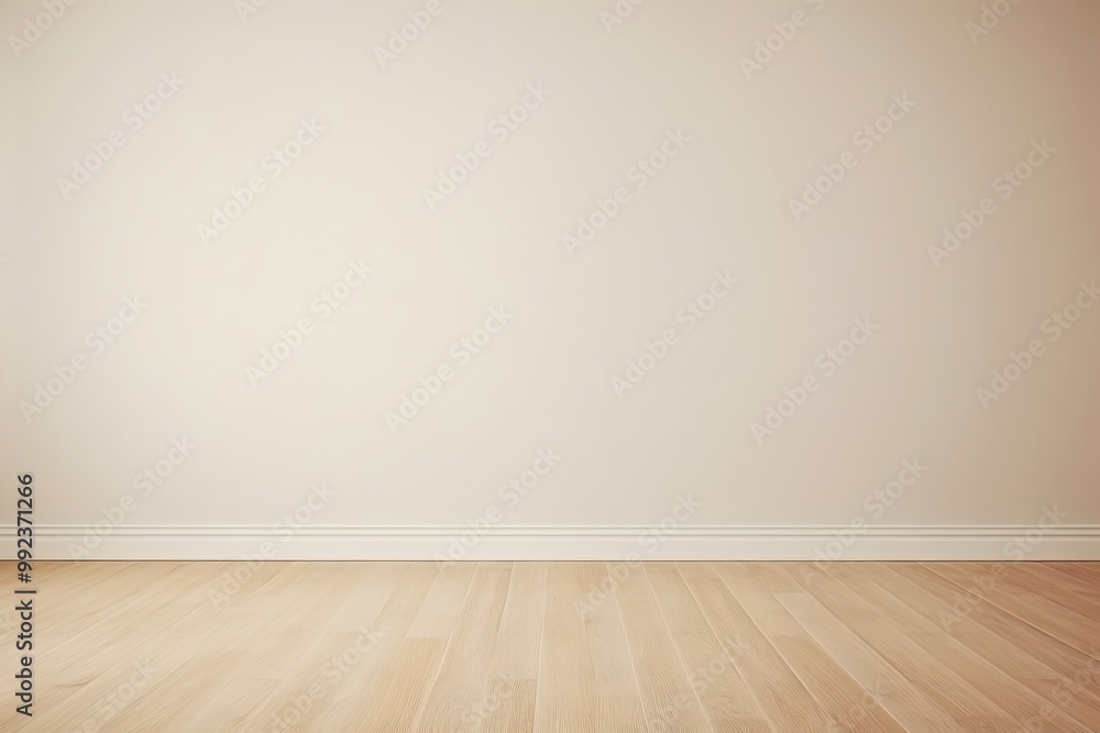 Empty white room with white wall and brown wooden floor. Studio or office blank space. Empty template for interior product. Minimalistic style. Background for branding design showcase with copy space Empty white room with white wall and brown wooden floor. Studio or office blank space. Empty template for interior product. Minimalistic style. Background for branding design showcase with copy space