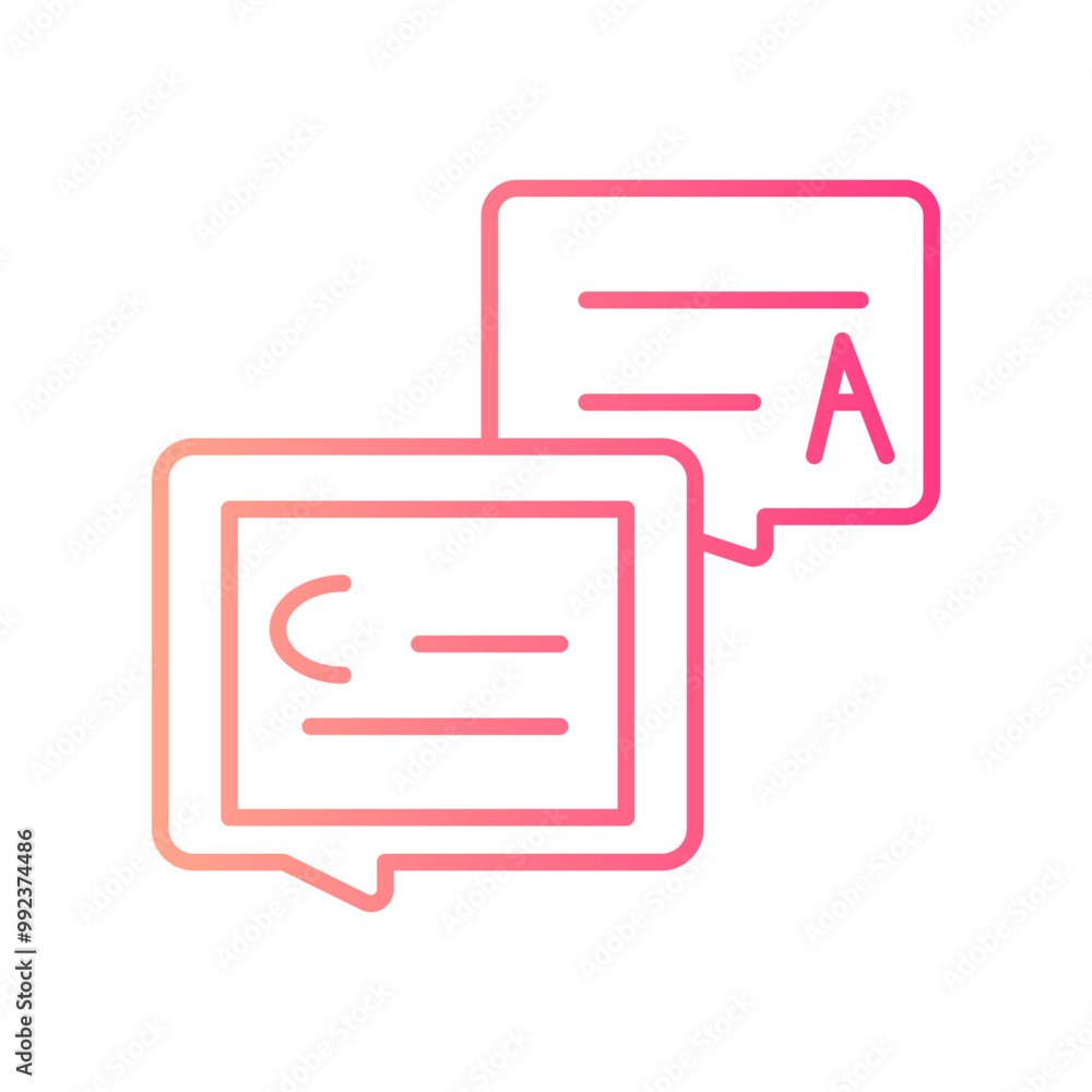 interview gradient icon interview gradient icon