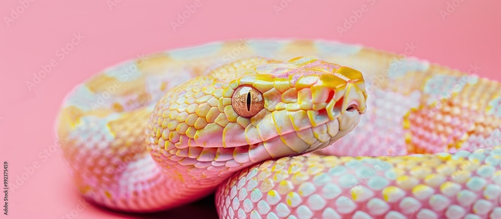 Fototapeta premium Pastel Snake Portrait