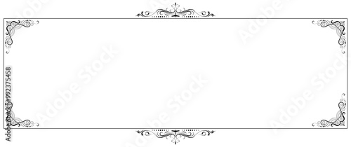 Vintage, classic frame. Free space for text.