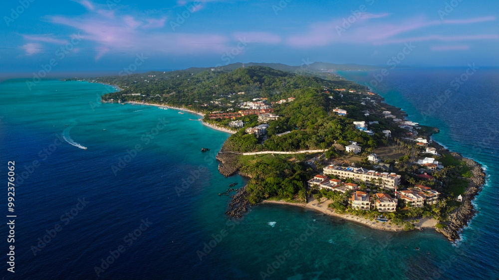 Naklejka premium Roatan Island, Honduras