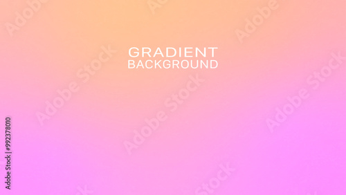 Colorful Gradient Background. Orange and Pink Color Blended. Pastel Rainbow. Grainy Noise Texture. Design for Social Media, Trendy, Vintage, Brochure, Banner
