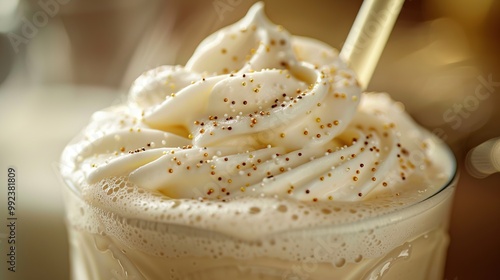 Whipped Cream Topped Coffee photo