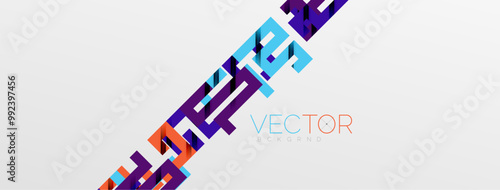 Color bend lines with shadow texture effect. Vector Illustration For Wallpaper, Banner, Background, Card, Book Illustration, landing page