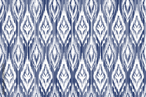 seamless ikat vector pattern, ethnic embroidery style, hand draw painting abstract.