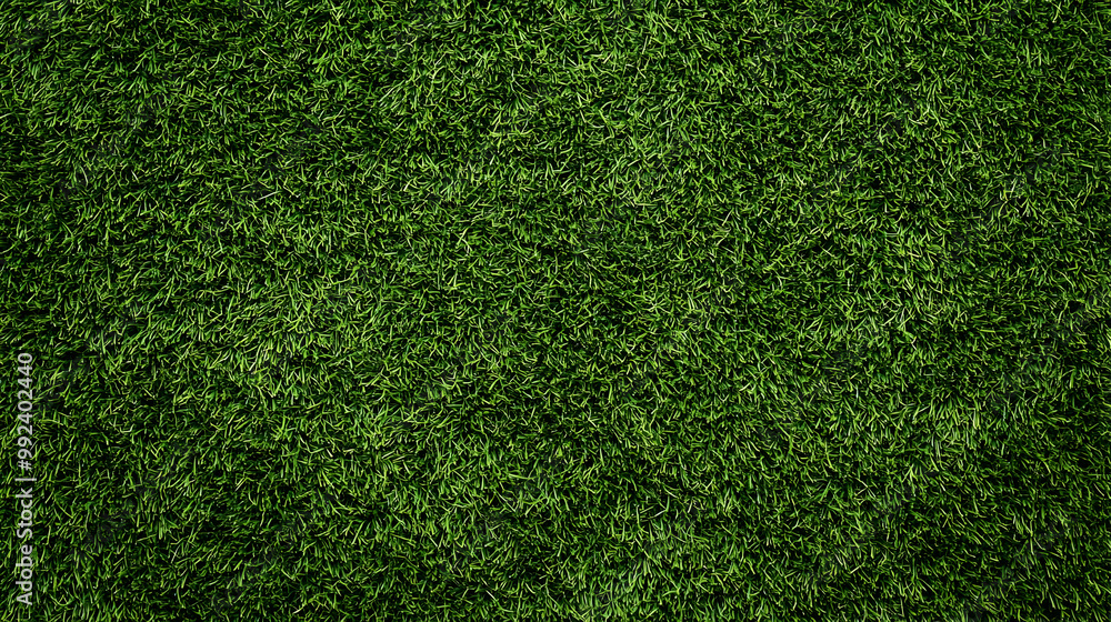 Obraz premium A Close-Up View of a Lush Green Grass Field, Displaying the Delicate Texture of the Blades and a Vibrant Green Hue, Perfect for Nature Backgrounds and Designs