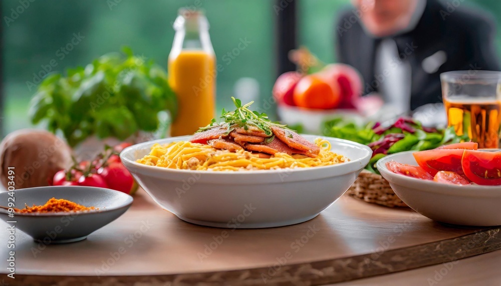 Delicious gluten-free meals with depth of field showcasing wholesome ingredients and vibrant flavors Delicious gluten-free meals with depth of field showcasing wholesome ingredients and vibrant flavors