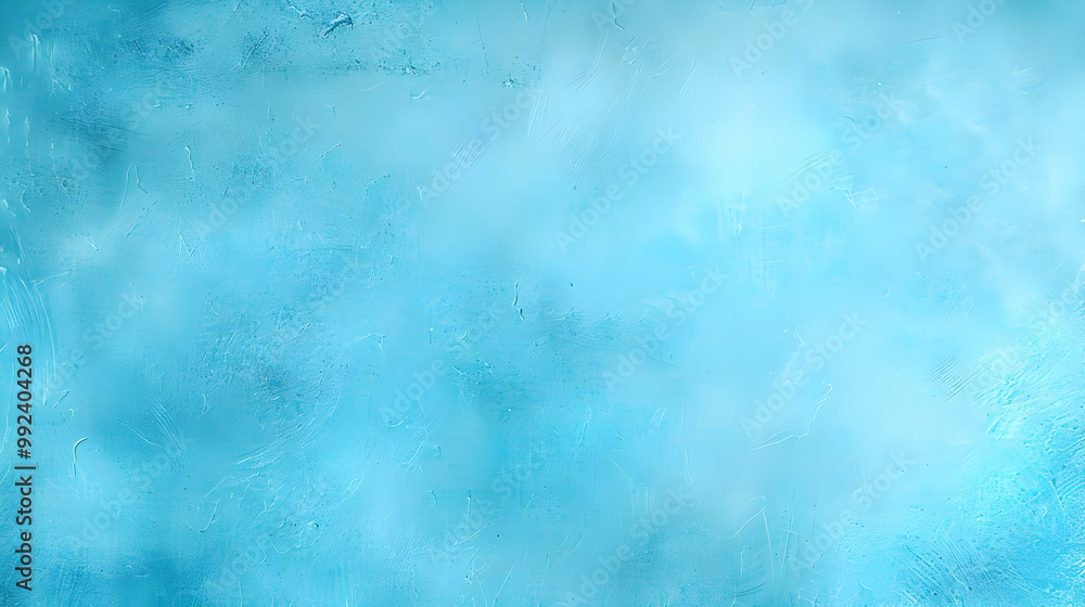 Obraz premium Abstract Blue Textured Background, Digital Art Illustration with Scratched and Cracked Surface, Light Blue Tone, for Graphic Design Projects.
