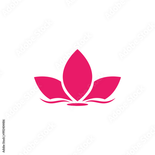 Lotus Logo design icon illustration