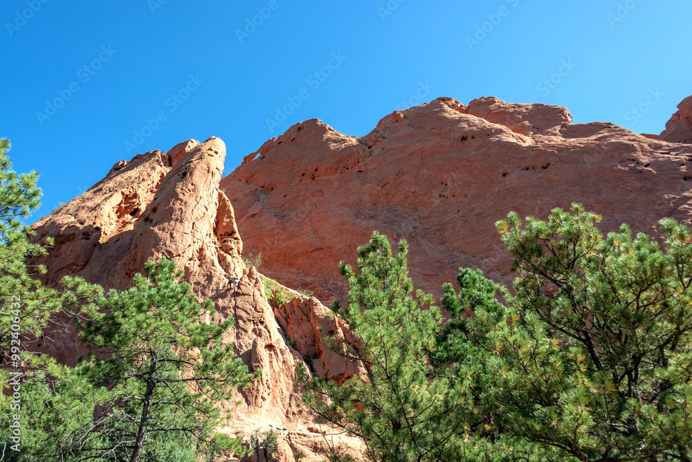 신들의 정원(The Garden of the Gods)의 풍경, 미국 콜로라도주 콜로라도스피링스에 위치 신들의 정원(The Garden of the Gods)의 풍경, 미국 콜로라도주 콜로라도스피링스에 위치