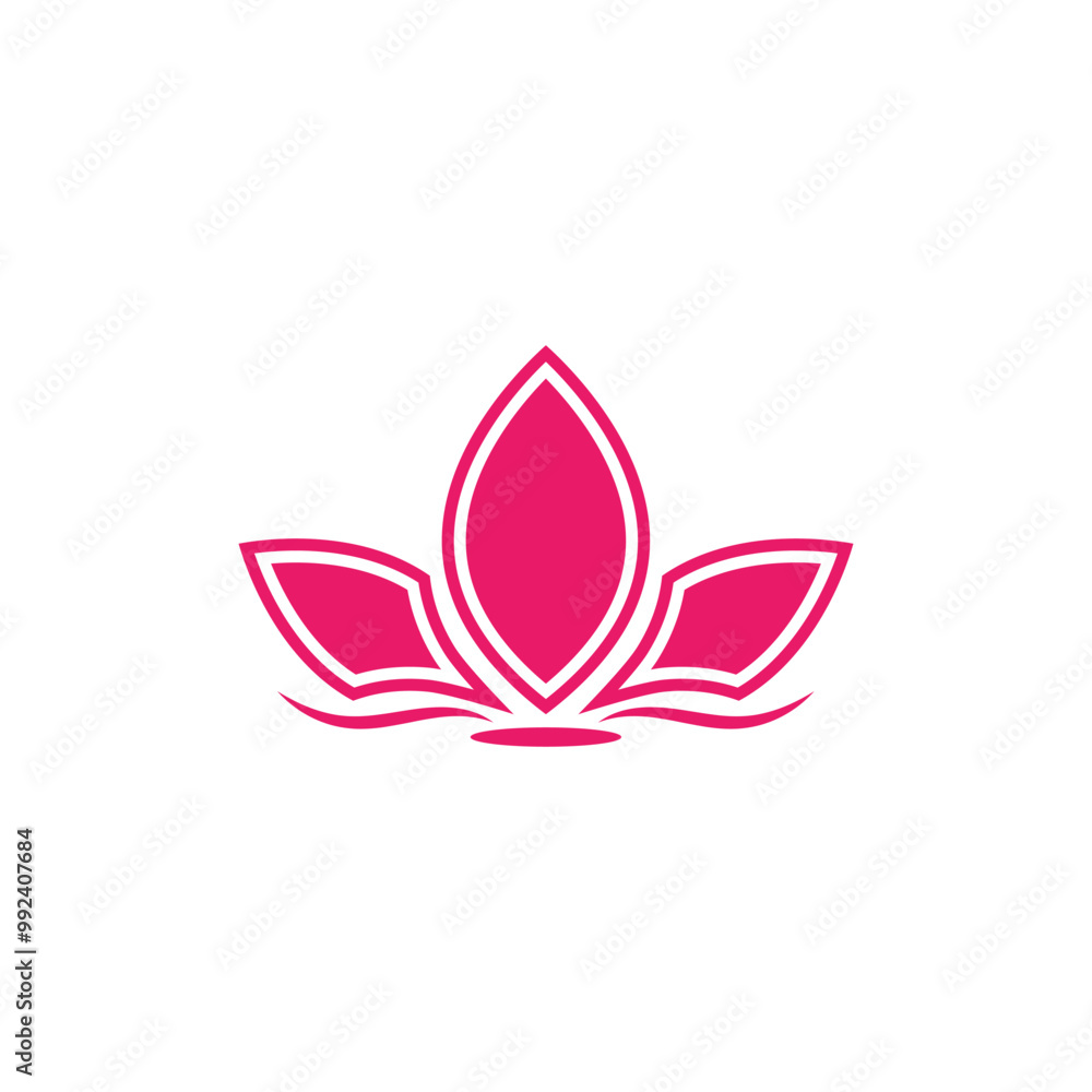 Lotus Logo design icon illustration Lotus Logo design icon illustration