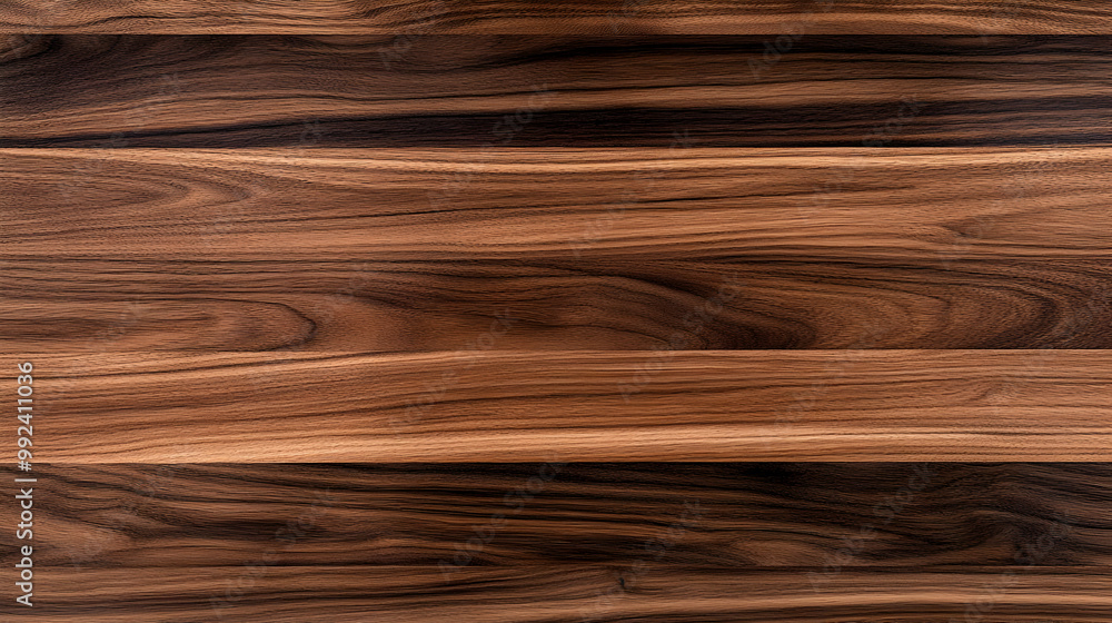 Rich Brown Wood Grain Texture With Horizontal Stripes And Darker Brown Knots Rich Brown Wood Grain Texture With Horizontal Stripes And Darker Brown Knots