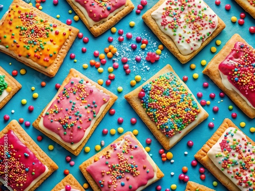 Colorful and Fun Pop Tart Wallpaper Design for Vibrant Backgrounds and Creative Projects