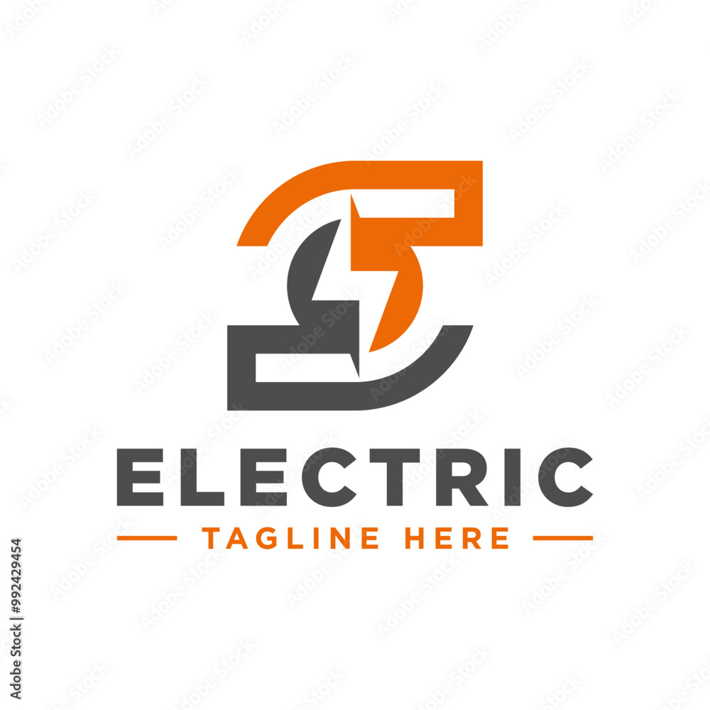 electrical logo with letter S electrical logo with letter S