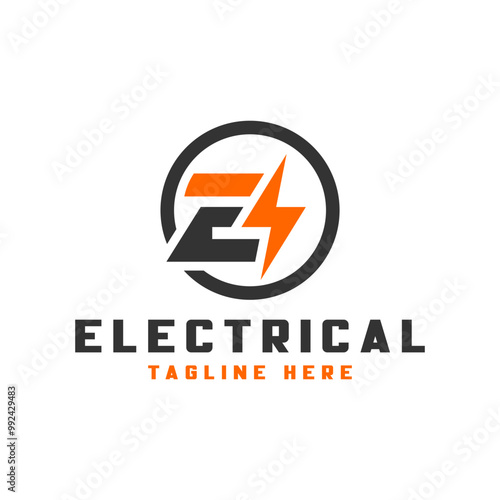 electrical industry logo with letter E