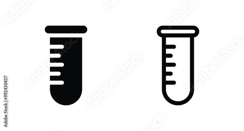 medical test tube icon vector for web