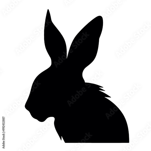 silhouette of a rabbit