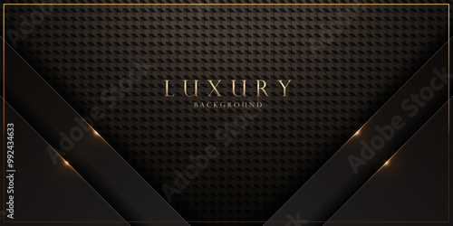 Luxurious Elegant Black Geometric Design, Abstract Elegance for HD Wallpaper, Web, and More, Stylish Graphics for Cover Design, Menu Templates and Web Graphics