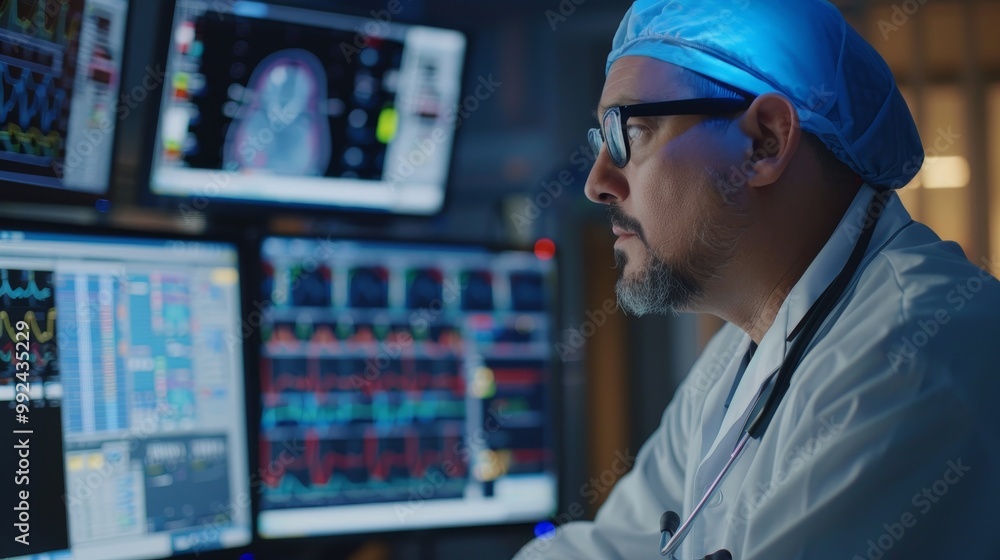 Modern Healthcare: Doctor Utilizing AI for Effortless EHR Input in Clinical Setting Modern Healthcare: Doctor Utilizing AI for Effortless EHR Input in Clinical Setting