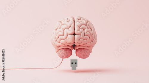 Brain Power: A 3D rendering...
