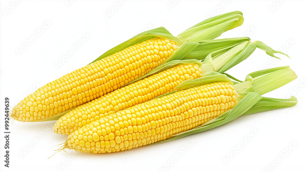 fresh corn isolated on white background fresh corn isolated on white background